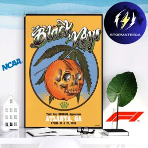 The Black Keys Peaches N Kream World Tour 2026 Live In Atlanta GA On April 26 27 2026 Home Decor Poster Canvas