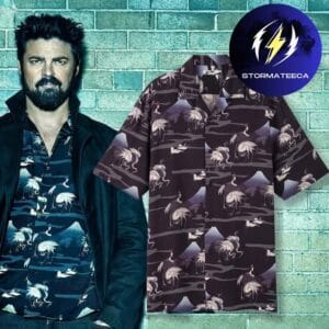 The Boys Billy Butcher Hokusai Crane Print Summer Hawaiian Shirt