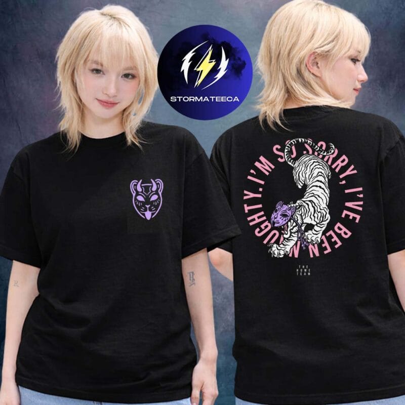The Home Team Band Merch Kinda Hard Tour 2026 With Bilmuri Naughty Tiger Two Sided Unisex T Shirt