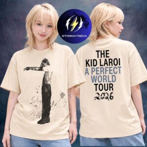 The Kid Laroi A Perfect World Tour 2026 Merch Sand Two Sided Unisex T-Shirt