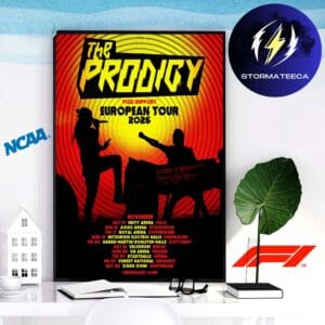 The Prodigy European Tour 2026 Schedule Home Decor Poster Canvas