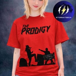 The Prodigy Merch UK And Ireland Tour 2026 Photo Red Unisex T-Shirt