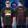 The Prodigy Merch UK And Ireland Tour 2026 Raygun Two Sided Washed T-Shirt