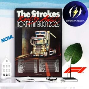 The Strokes Reality Awaits North America 2026 Tour Schedule Home Decor Poster Canvas