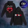 Billie Eilish Merch Hit Me Hard And Soft Live In 3D Hands Black Zip Hoodie