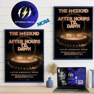 The Weeknd Merch After Hours Til Dawn Tour 2026 Exclusive Home Decor Poster Canvas