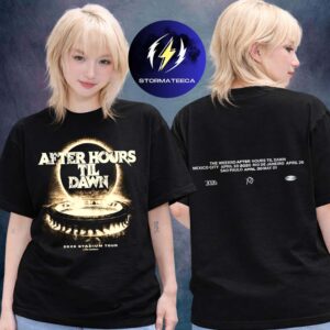 The Weeknd Merch After Hours Til Dawn Tour 2026 Poster Two Sided Unisex T-Shirt