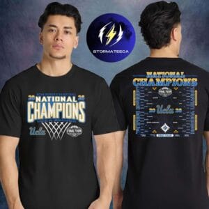 UCLA Bruins Merch 2026 NCAA Women’s Basketball National Champions Bracket Two Sided Unisex T-Shirt
