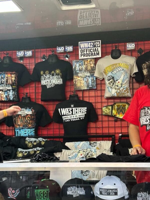 WWE Wrestlemania 42 Merch Las Vegas