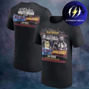 WWE Wrestlemania 42 Merch Las Vegas CM Punk Vs Roman Reigns Two Sided Unisex T-Shirt
