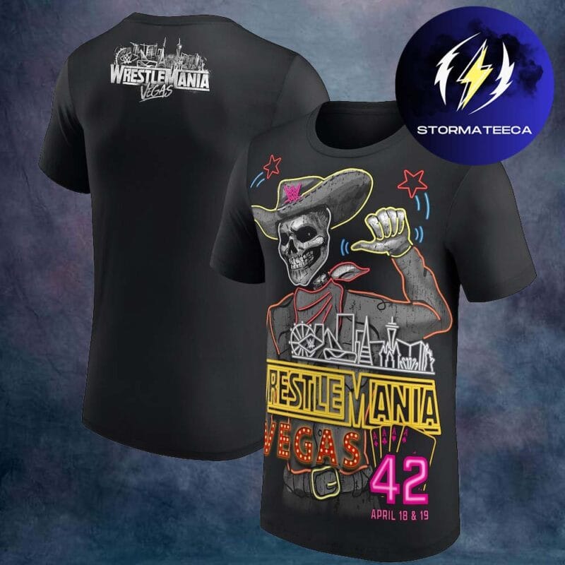 WWE Wrestlemania 42 Merch Las Vegas Howdy Partner Two Sided Unisex T Shirt