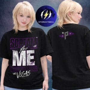 WWE Wrestlemania 42 Merch Las Vegas Paige Scream For Me Vegas Two Sided Unisex T-Shirt