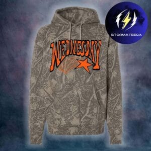 Wednesday Merch Bleeds Tour 2026 Camo Star Pullover Unisex Hoodie Shirt