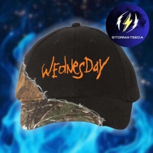 Wednesday Merch Bleeds Tour 2026 Logo Black Camo Classic Cap Hat Snapback
