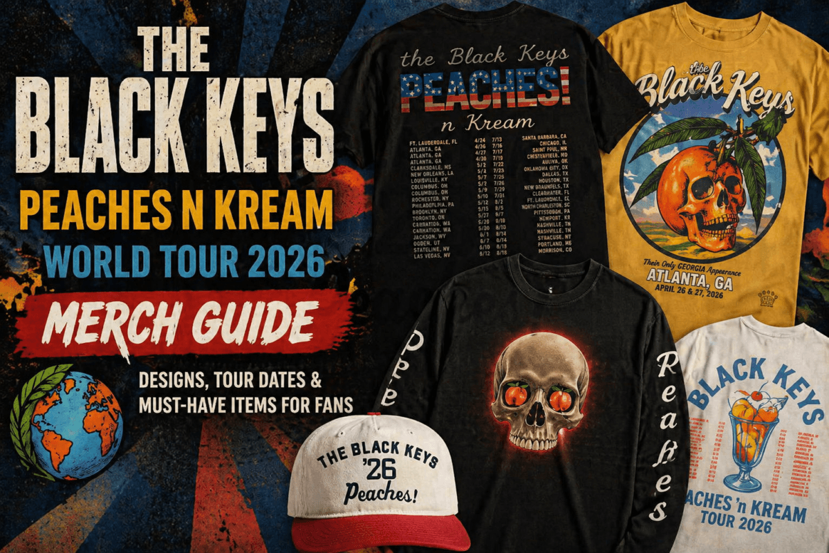 The Black Keys Merch Peaches N Kream World Tour 2026