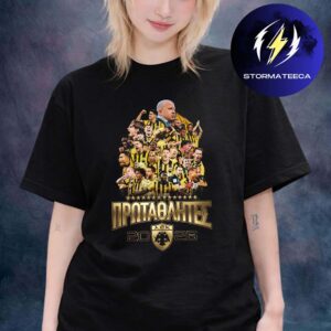 AEK Athens Are The Champions Super League Greece 2025 2026 Unisex T-Shirt