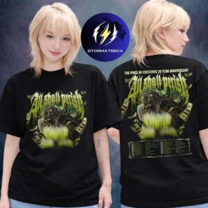 All Shall Perish The Price Of Existence 20 Year Anniversary US Tour 2026 Tour Dates Two Sided Unisex T-Shirt