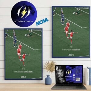 Arsenal x Sports Illustrated Poster Cover From Hale End To Arsenal History Home Decor Poster Canvas