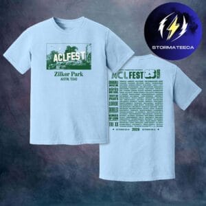 Austin City Limits ACL Music Festival 2026 Merch Rock Island Lineup Online Exclusive Two Sided Unisex T-Shirt