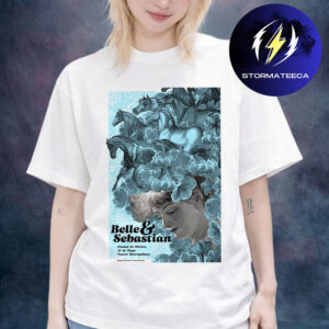 Belle And Sebastian Poster Show At Teatro Metropolitan In Mexico City Mexico On May 12 2026 Art By Eduardo Ramon Unisex T-Shirt
