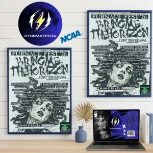 Bring Me The Horizon Furnace Fest 2026 Event Poster Home Decor Poster Canvas