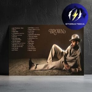 Chris Brown New Album Brown Official Tracklist Home Decor Poster Canvas