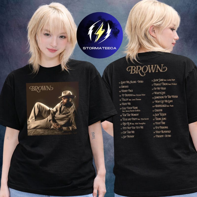 Chris Brown New Album Brown Official Tracklist Two Sided Unisex T Shirt