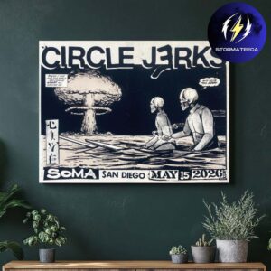 Circle Jerks Limited Poster Edition At Soma In San Diego CA On May 15 2026 Home Decor Poster Canvas