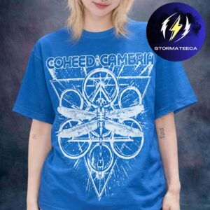 Coheed And Cambria Merch This Is Our War Tour 2026 Dragonfly Blue Unisex T-Shirt