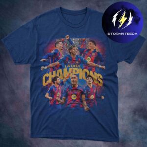 Congrats FC Barcelona Are The Champions Laliga 2025 2026 Unisex T-Shirt