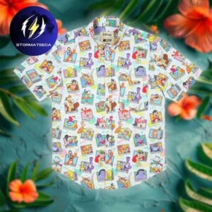 Disney Dont Touch That Dial The Disney Afternoon RSVLTS Collection Summer Hawaiian Shirt