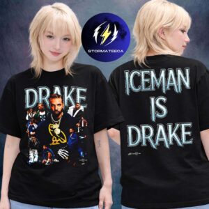 Drake New Album Iceman Art By JAEE Iceman Is Drake Two Sided Unisex T-Shirt