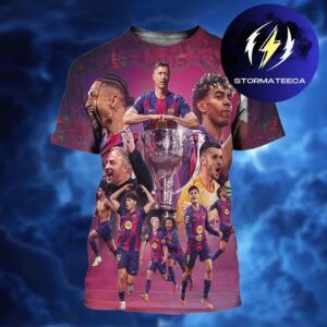 FC Barcelona Are The Champions Laliga 2025 2026 For The 29th Time All Over Print Shirt