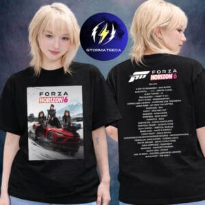 Forza Horizon 6 x Babymetal Collab Collection Game Track List Two Sided Unisex T-Shirt