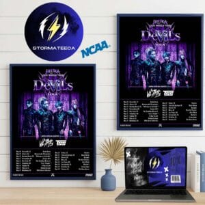 Jiluka World Tour 2026 Devils USA Schedule Home Decor Poster Canvas