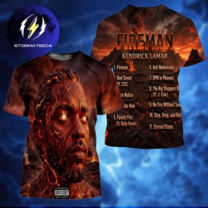 Kendrick Lamar New Album Fireman Official Tracklist All Over Print Shirt