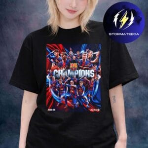 Laliga 2025 2026 Champions Is FC Barcelona Unisex T-Shirt