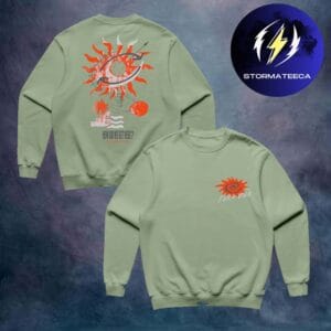 Louis Tomlinson Merch How Did We Get Here UK EU Tour 2026 Green Two Sided Crewneck Shirt