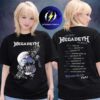 Megadeth This Was Our Life Latin Tour 2026 Skull Engine Rebellion Two Sided Unisex T-Shirt