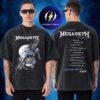 Megadeth This Was Our Life Latin Tour 2026 Vic Rattlehead Two Sided Washed T-Shirt