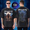 Powerwolf Merch Limited Edition Preachers Of The Night Two Sided Washed T-Shirt