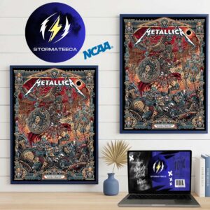 Metallica M72 Athens Pop UP Shop Limited Poster Edtion By Juan Ma Orzozco At Olympic Stadium In Athens Greece On May 9 2026 Home Decor Poster Canvas