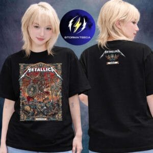 Metallica M72 Athens Pop UP Shop Limited Poster Edtion By Juan Ma Orzozco At Olympic Stadium In Athens Greece On May 9 2026 Two Sided Unisex T-Shirt