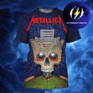 Metallica M72 Bucharest Limited Edition Poster Art By Matei Apostolescu At Arena Nationala In Bucharest RO On May 13 2026 Skull Palace All Over Print Shirt