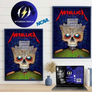 Metallica M72 Bucharest Limited Edition Poster Art By Matei Apostolescu At Arena Nationala In Bucharest RO On May 13 2026 Skull Palace Home Decor Poster Canvas