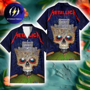 Metallica M72 Bucharest Limited Edition Poster Art By Matei Apostolescu At Arena Nationala In Bucharest RO On May 13 2026 Skull Palace Summer Hawaiian Shirt