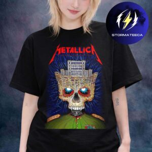 Metallica M72 Bucharest Limited Edition Poster Art By Matei Apostolescu At Arena Nationala In Bucharest RO On May 13 2026 Skull Palace Unisex T-shirt