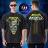 Metallica M72 World Tour 2026 72 Seasons European Tour Dates Two Sided Washed T-Shirt