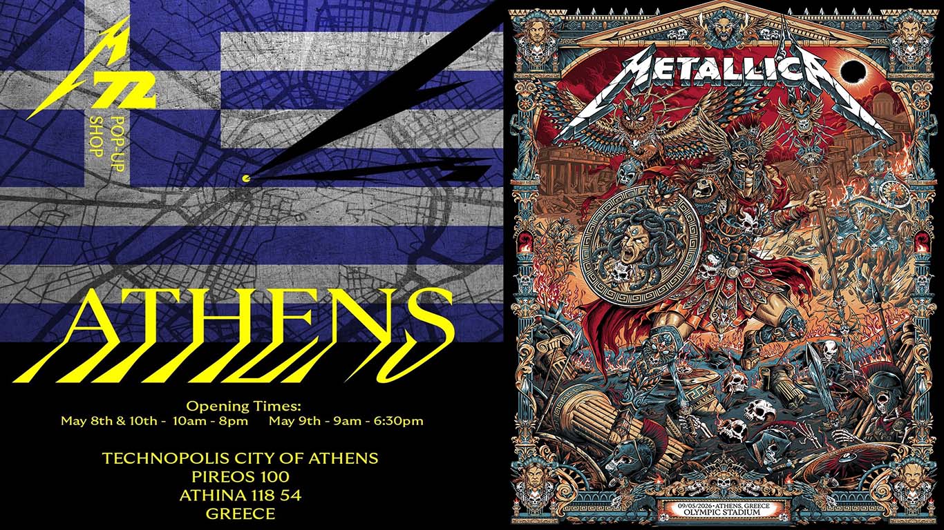 Metallica M72Athens Pop Up Shop