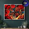 Metallica x Fan Cards Crew Skeleton Diamond Limited Edition Screen Printed Home Decor Poster Canvas
